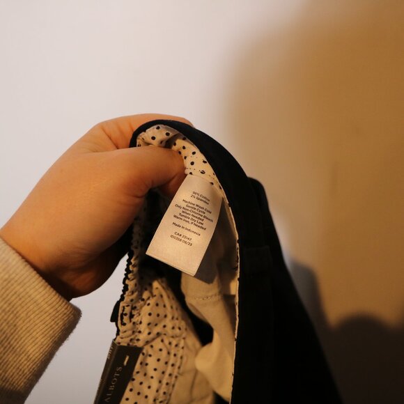 Talbots Perfect Crop Pant Womens 18WP Petite Navy Blue Slim Leg Stretch Classic - Picture 4 of 6